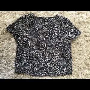 Banana Republic Leopard Print Crop Top